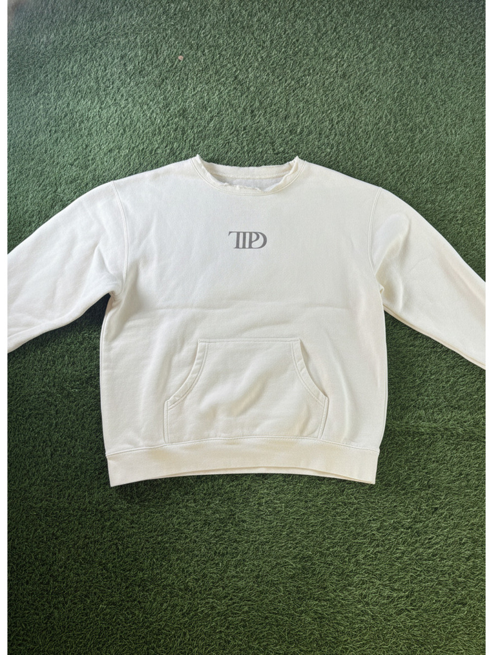 Vintage Taylor Swift The Tortured Poets Department White Sweatshirt Large